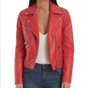 Avec Les Filles Leather Moto Jacket